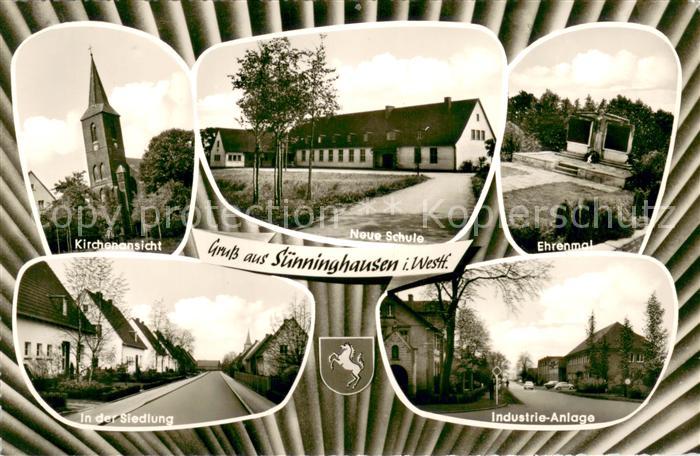 Suenninghausen Kirche Neue Schule Ehrenmal Siedlung Industrieanlage