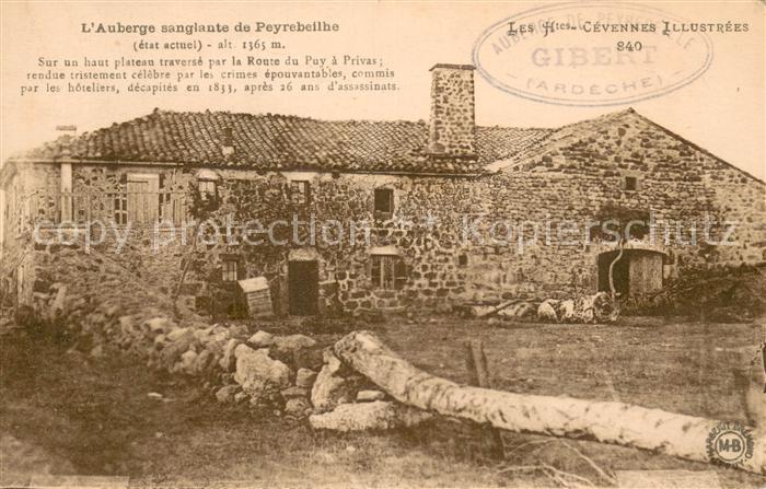 Cevennes Region Auberge sanglante de Peyrebeilhe