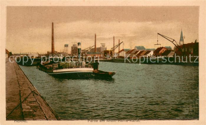 Herne Westfalen Partie am Rhein Herne Kanal