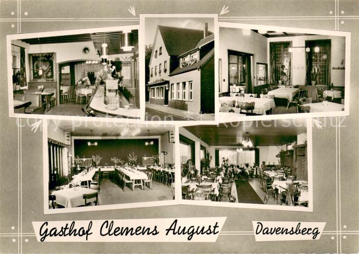 Davensberg Gasthof Clemens August Gastraeume Bar
