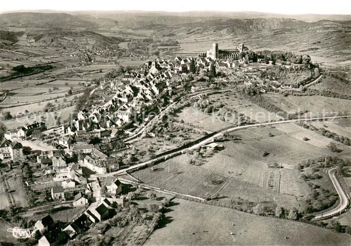 Vezelay Vue generale aerienne