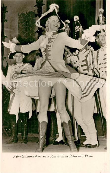 Koeln Rhein Funkenmariechen vom Koelner Karneval