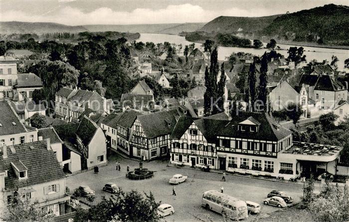 Rhoendorf Am Ziepchen mit Insel Nonnenwerthund Rolandsbogen