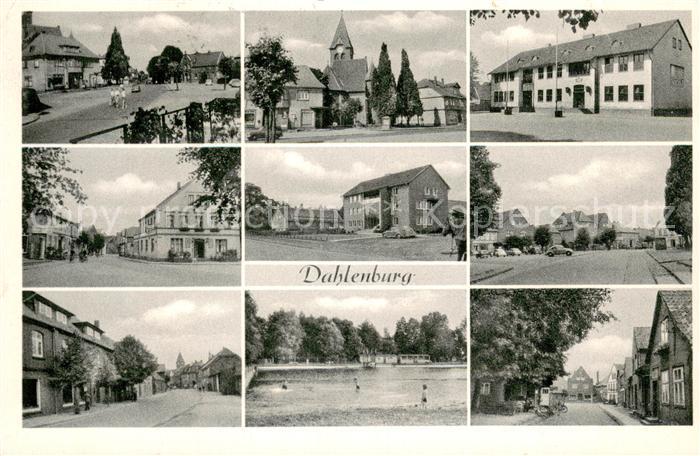Dahlenburg Orts und Teilansichten Kirche Schwimmbad