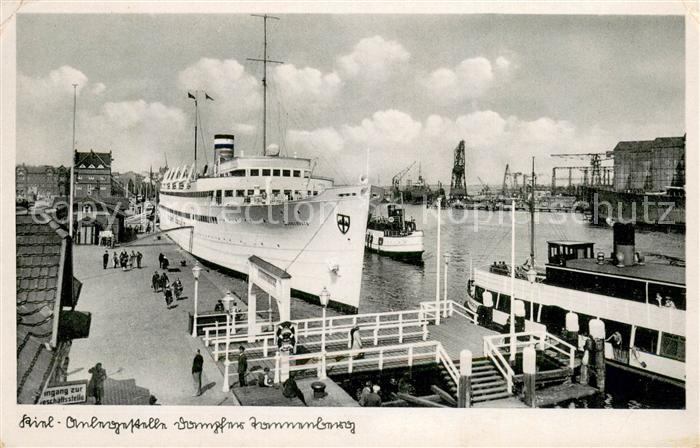 KIEL  CITY Anlegestelle Dampfer Tennenberg