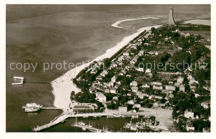 Laboe Fliegeraufnahme mit Marine Ehrenmal