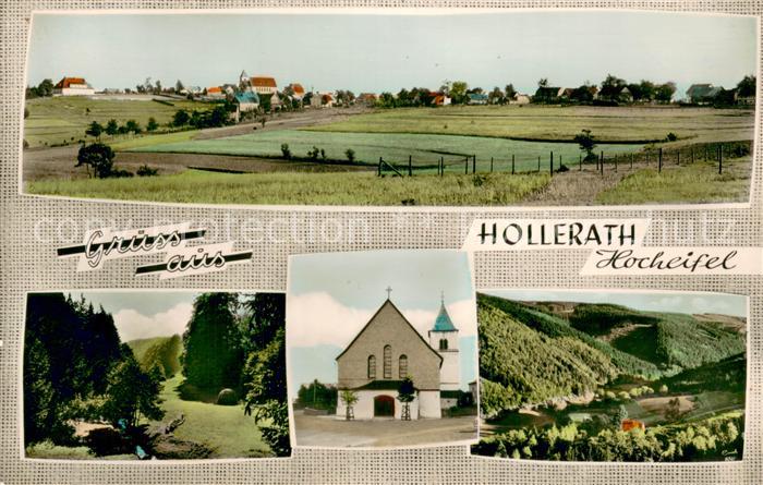 Hollerath Panorama Waldpartie Kirche