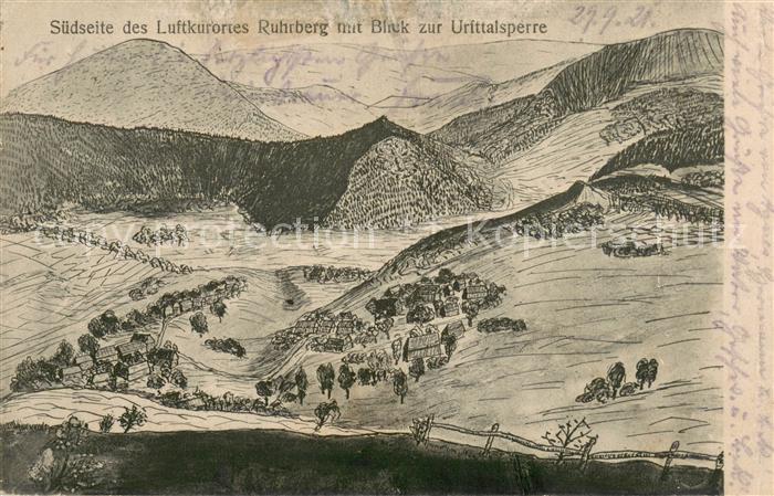 Ruhrberg Eifel mit Urfttalsperre