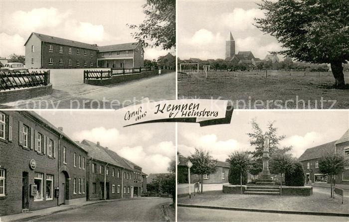 Kempen Selfkantkreis Realschule Kirche Lebensmittel Geschaeft Ehrenmal