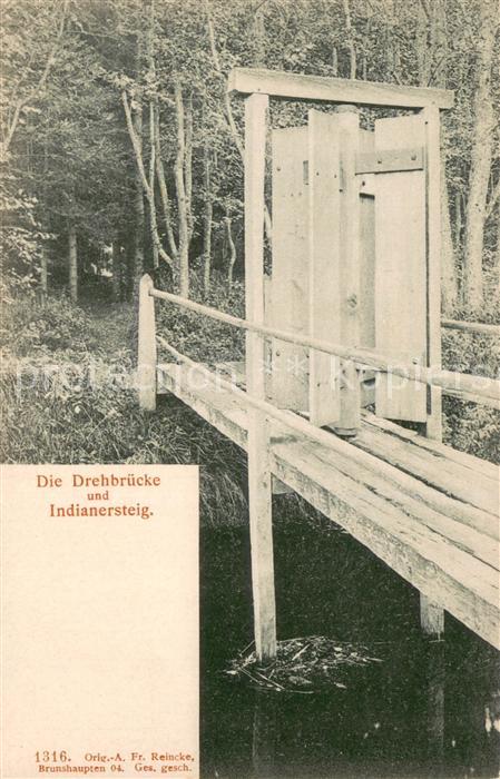 Graal-Mueritz Ostseebad Die Drehbruecke und Indianersteig