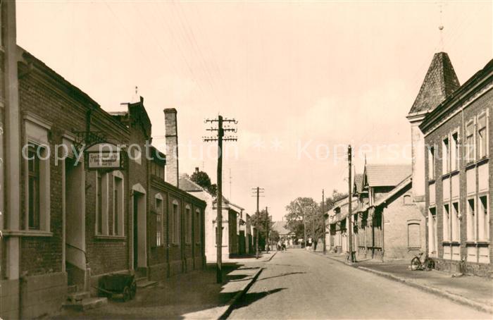 Goldbeck Altmark Babener Strasse mit Gaststaette Zum Bayrischen Hof