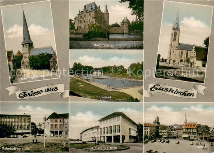 Euskirchen Martinskirche Burg Satzfey Herz Jesu Kirche Freibad Bahnhofsvorplatz