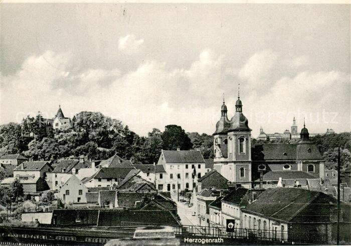 Herzogenrath Teilansicht mit Kirche