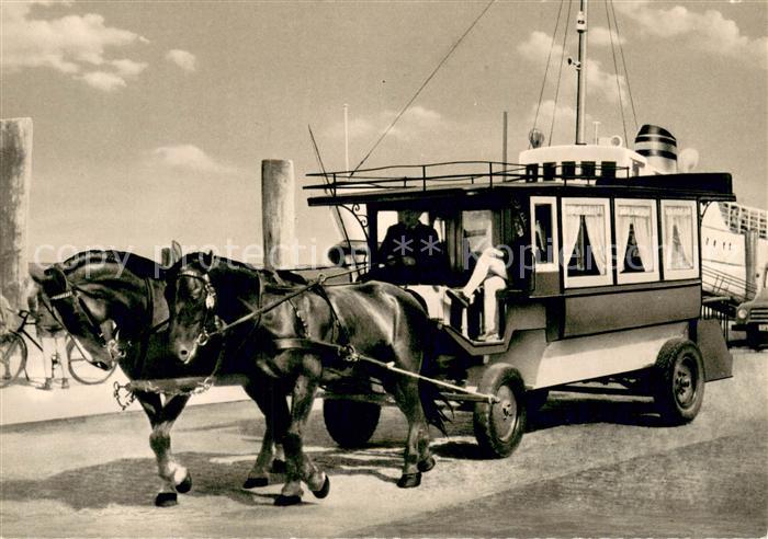 Norderney Nordseebad Pferdeomnibus