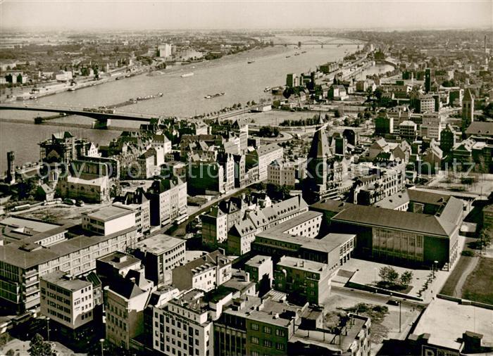 Koeln Rhein Fliegeraufnahme