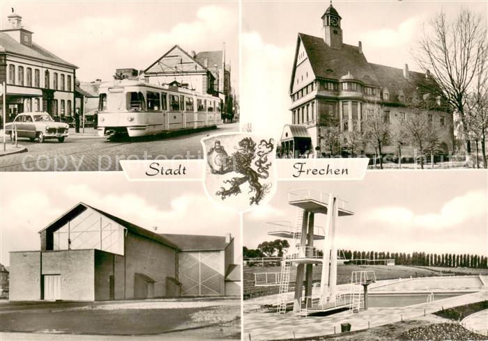 Frechen Marienschule Rathaus St Maria Koenigin Kirche Schwimmstadion