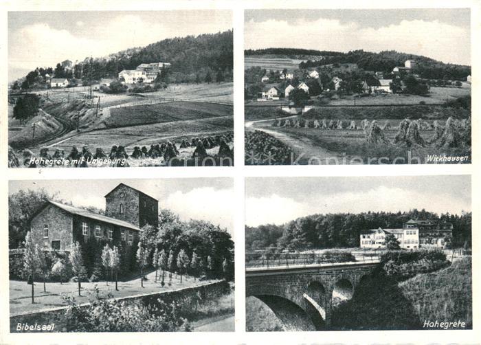 Au Siegkreis Hohegreiz mit Umgebung Wickhausen Bibelsaal Hohegrete