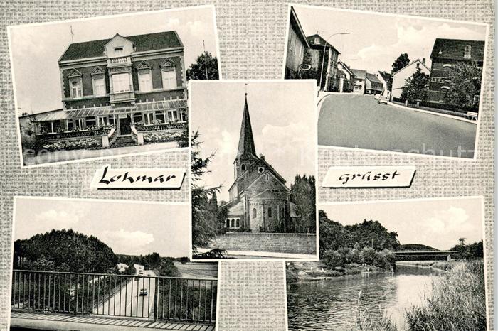 Lohmar Bergmann Erholungswerk Kirche Strassenpartie