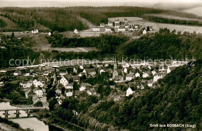 Rosbach Sieg Fliegeraufnahme