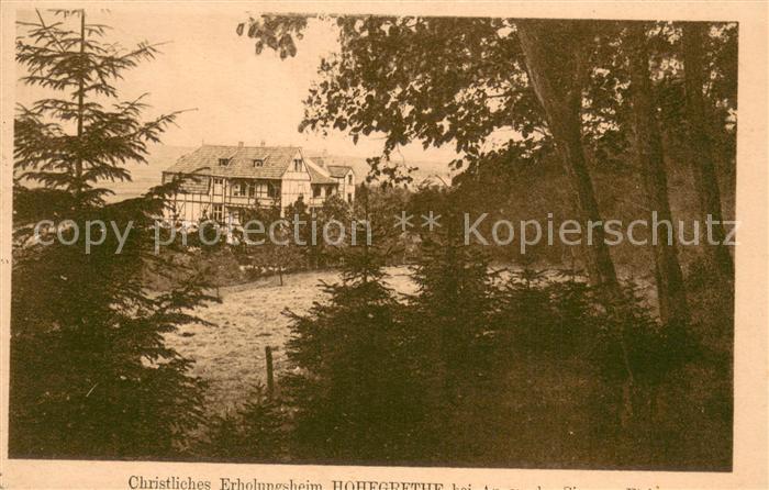 Au Siegkreis Christl Erholungsheim Hohegrete