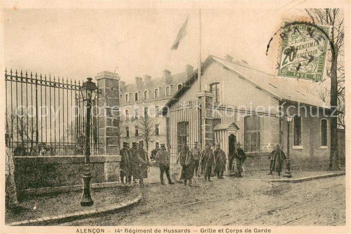 Alencon 61 14e Regiment des Hussards Grille et Corps de Garde