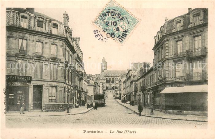Pontoise Val-d Oise La Rue Thiers