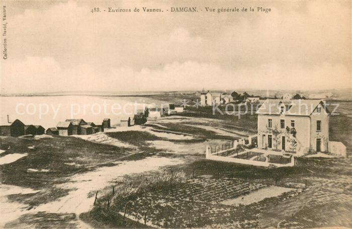 Damgan Vue generale de la Plage