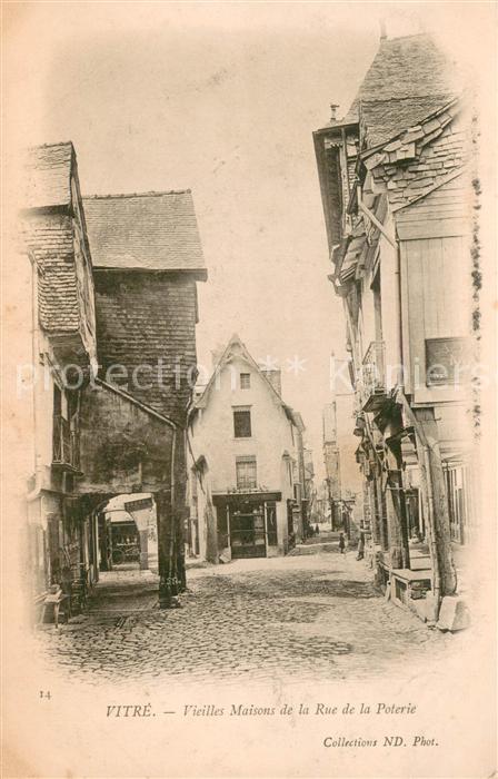 Vitre d Ille-et-Vilaine Vieilles Maisons de la Rue de la Poetrie
