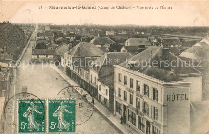 Mourmelon-le-Grand Camp de Chalons Vue prise de l'Eglise
