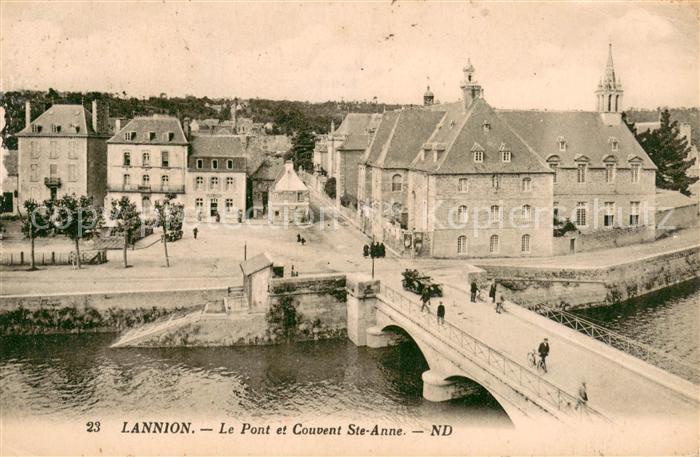 Lannion Le Pont et Couvent Ste Anne