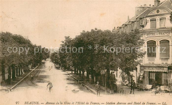 Beaune 21 Avenue de la Gare et l’Hotel de France