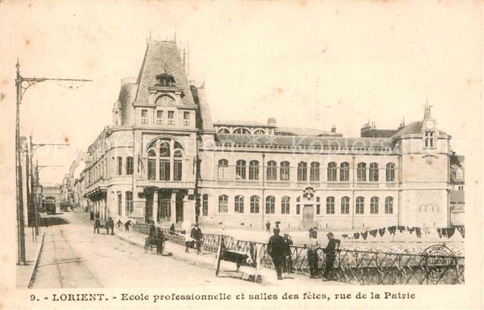 Lorient 56 Bretagne Ecole professionnelle et salles des fetes rue de la Patrie