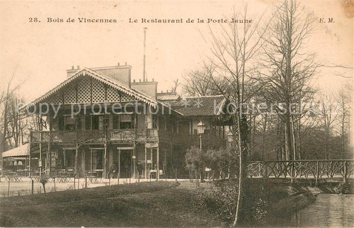 Bois de Vincennes Le Restaurant de la Porte Jaune