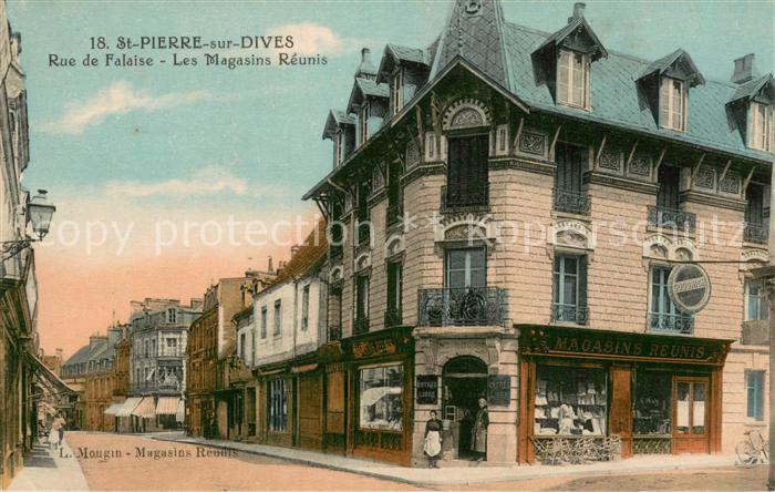 Saint-Pierre-sur-Dives Rue de Falaise Les Magasins Reunis