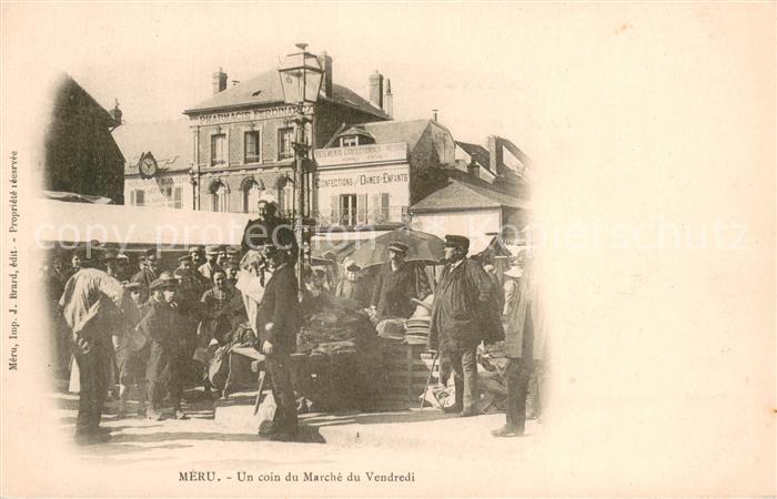 Meru Oise Un coin du Marche du Vendredi