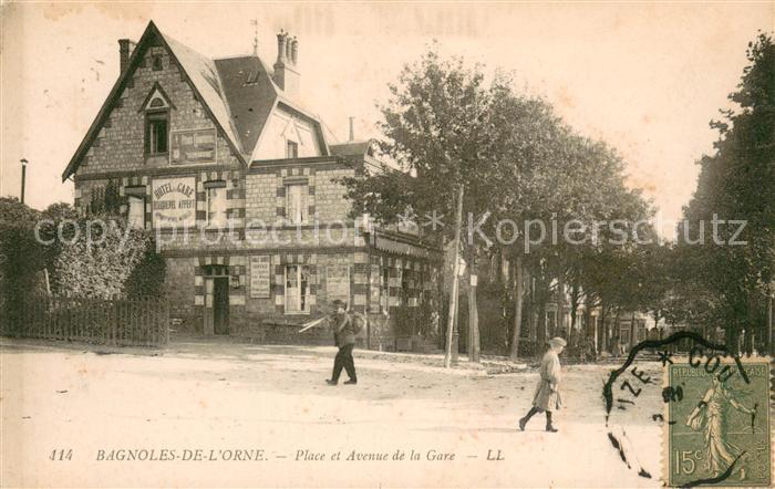 Bagnoles-de-l Orne Place et Avenue de la Gare