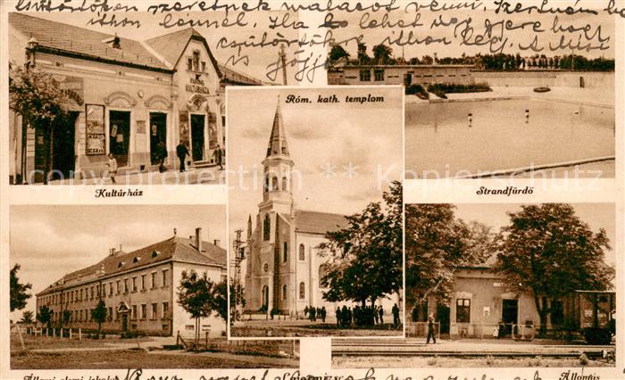 Lajosmizse Kulturhaz Roem kath templom Strandfuerdoe