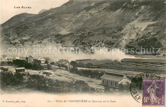 Argentiere-la-Bessee 05 Haute-Alpes Usine de l’Argentiere et Quartier de la Gare