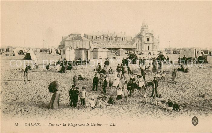 Calais 62 Vue sur la Plage vers le Casino