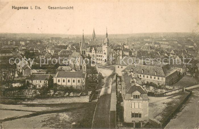 Hagenau Elsass Panorama