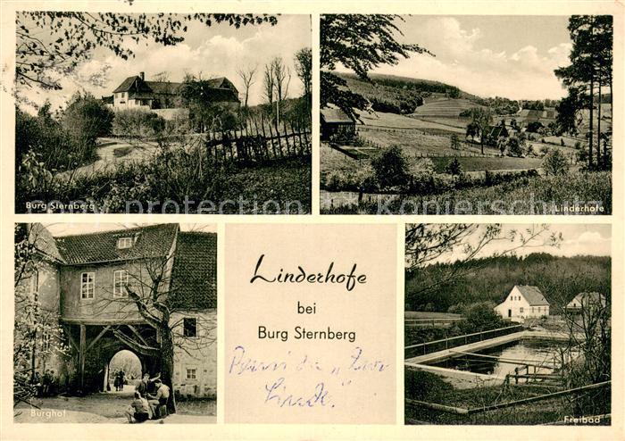 Linderhofe Burg Sternberg Linderhofe Burghof Freibad