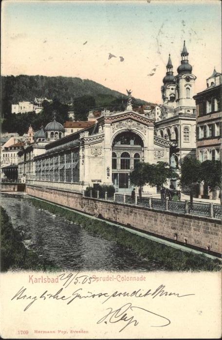 Karlsbad Eger Karlsbad Sprudel Colonade