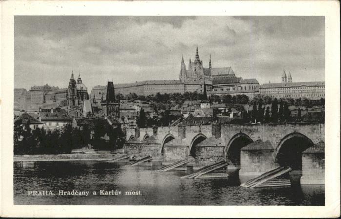 Prag Prahy Prague Prag Hradcany Karluv most