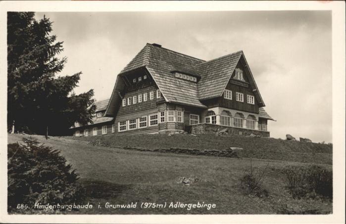 Hindenburgbaude Grunwald Adlergebirge