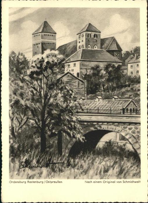 Rastenburg Ordensburg Künstler Schmidtwalt