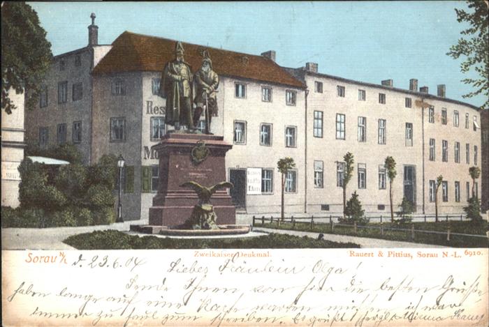Sorau Zwei Kaiser Denkmal