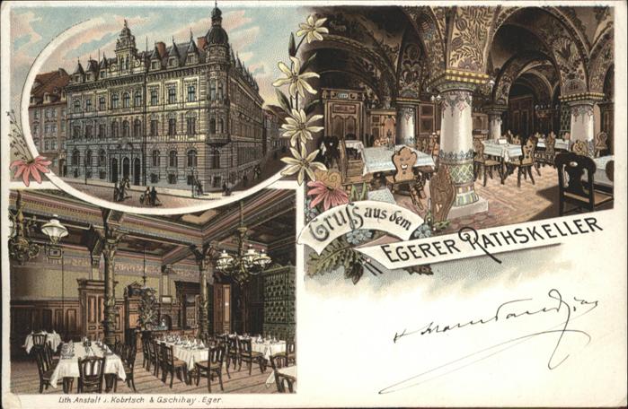 Eger Cheb Tschechien Eger Ratskeller