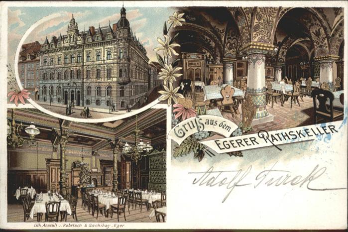 Eger Cheb Tschechien Eger Ratskeller