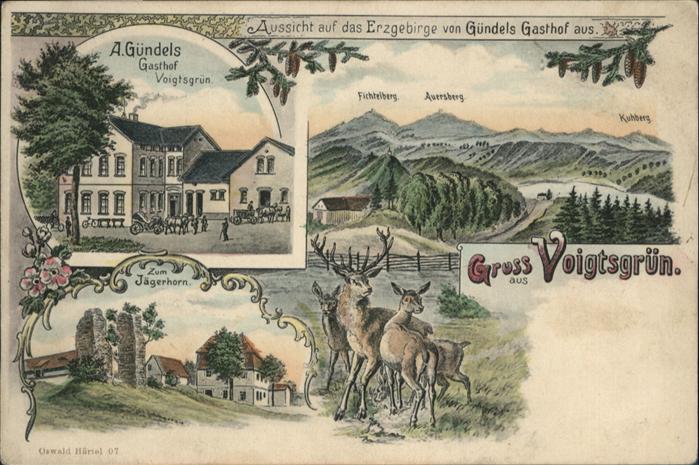 Voigtsgruen ichtelberg Auersberg Kuhberg Gasthof Voigtsgruen Zum Jaegerhorn x