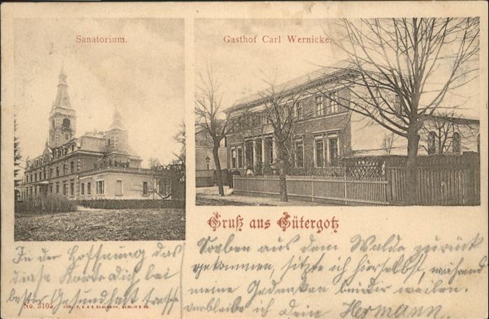 Gueterfelde Guetergotz Sanatorium Gasthof Carl Wernicke